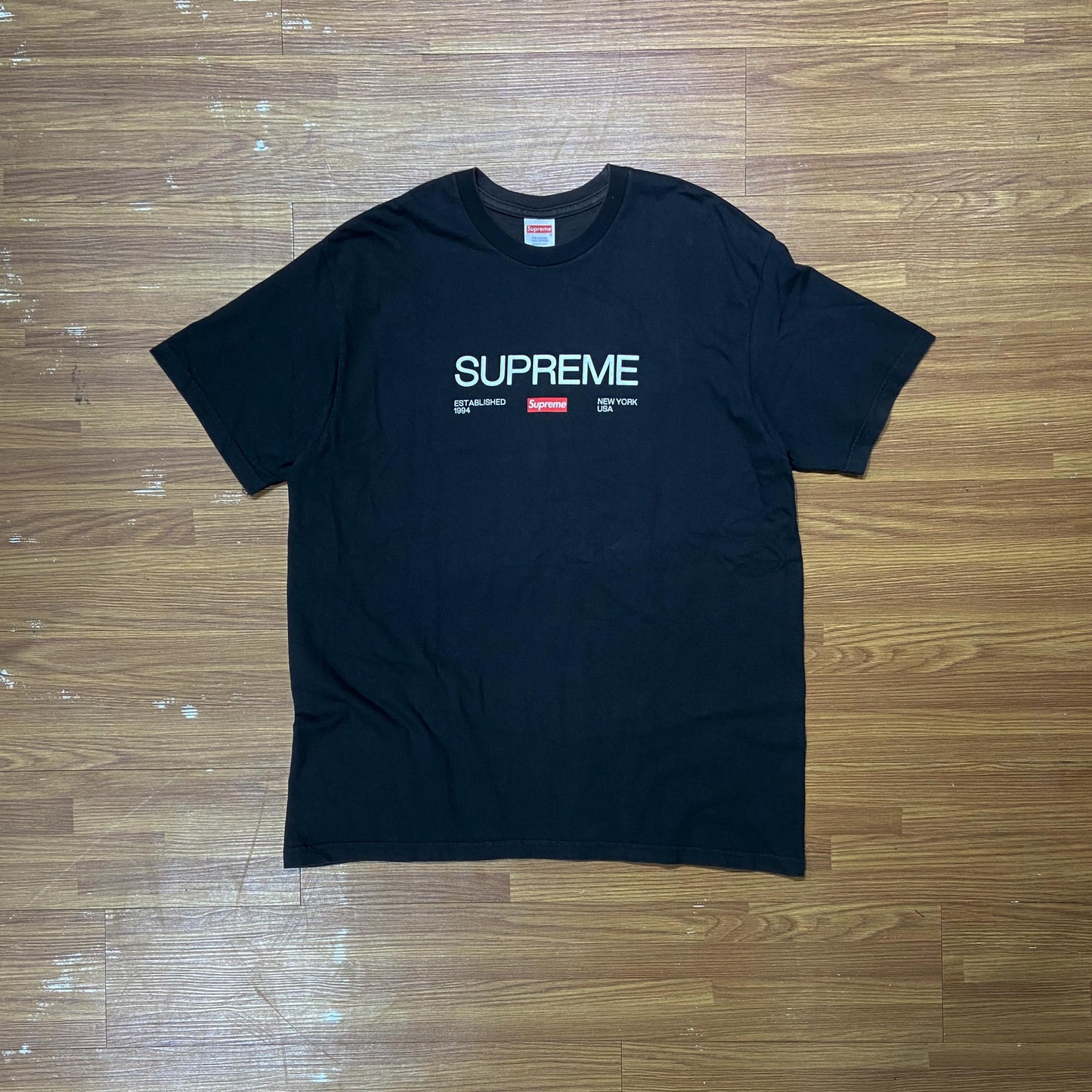 Supreme EST.1994 Tee (Made in USA) Black (Used)