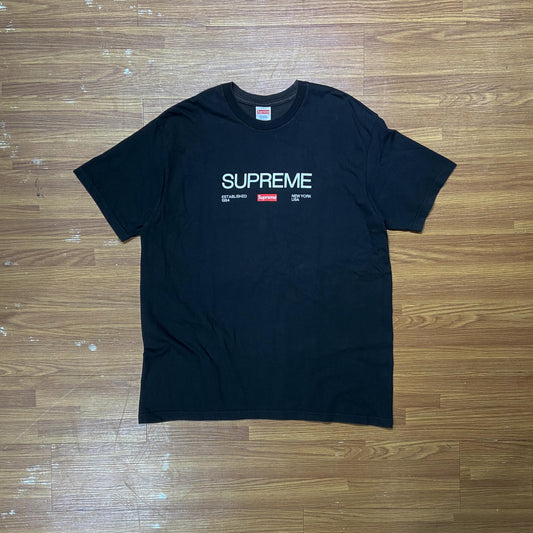 Supreme EST.1994 Tee (Made in USA) Black (Used)