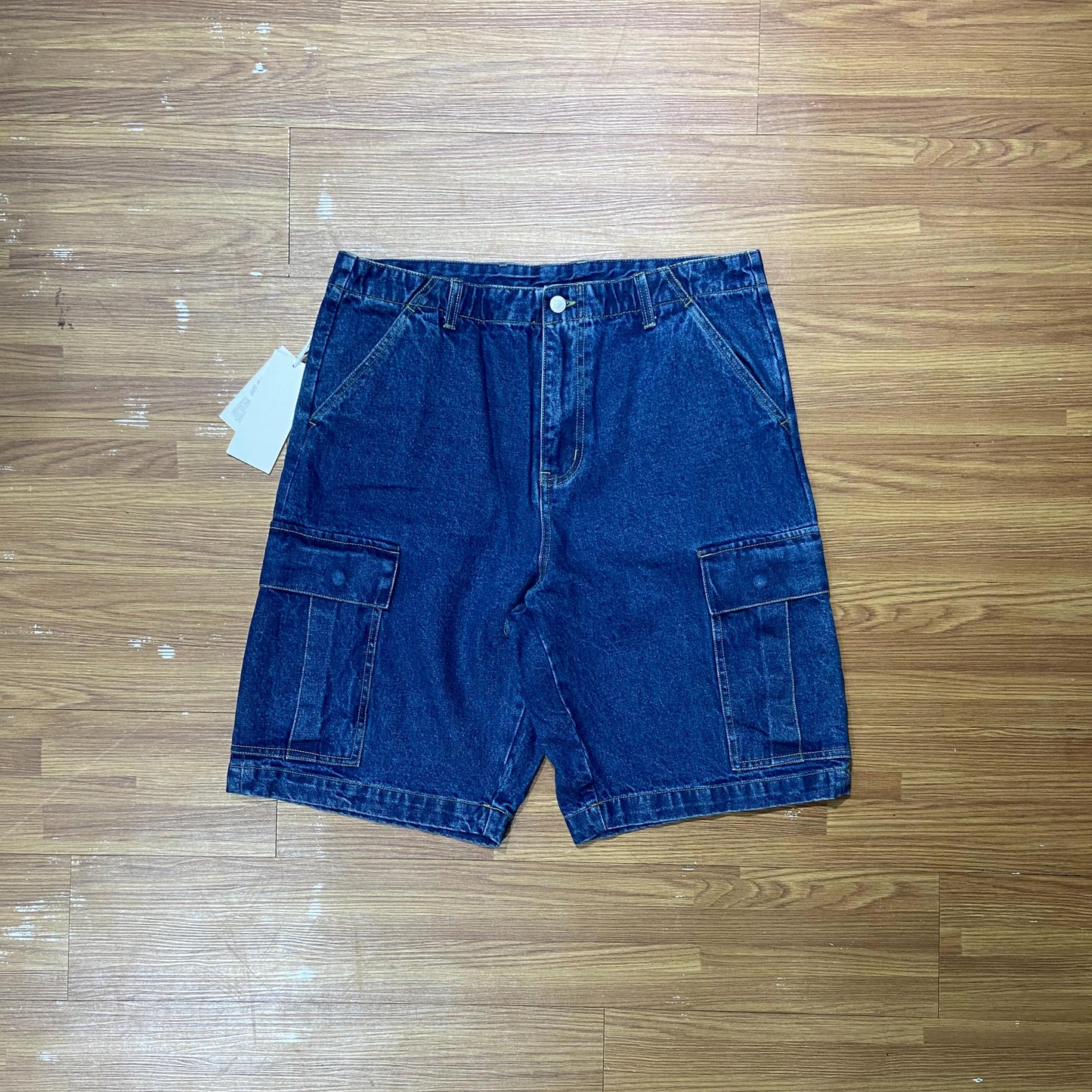 Laprima Cargo Denim Shorts Indigo
