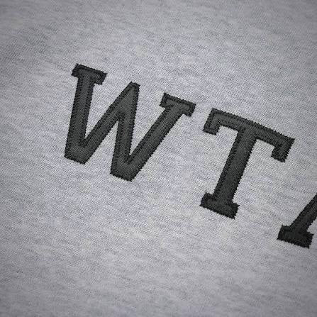 WTAPS ACADEMY SS / TEE. COTTON. COMPOSITION (Made in Japan) Grey (Display Item)