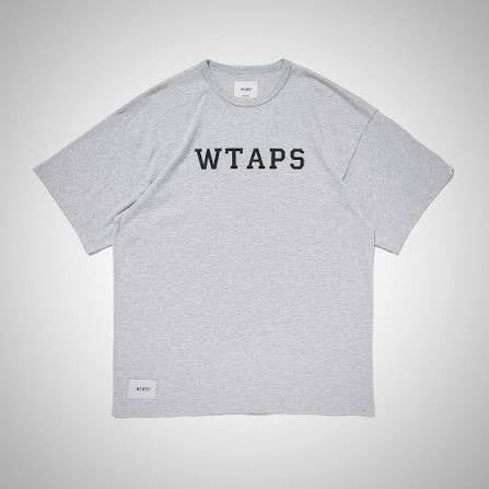 WTAPS ACADEMY SS / TEE. COTTON. COMPOSITION (Made in Japan) Grey (Display Item)