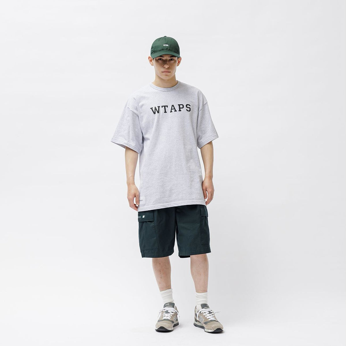WTAPS ACADEMY SS / TEE. COTTON. COMPOSITION (Made in Japan) Grey (Display Item)