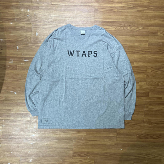 WTAPS ACADEMY LS / COTTON. CPTL (Made in Japan) Grey (Display Item)