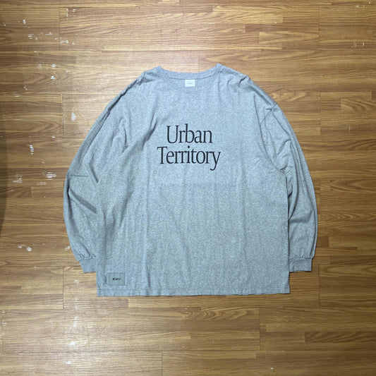 WTAPS PRTC LS / COTTON. URBAN TERRITORY (Made in Japan) Grey (Display Item)