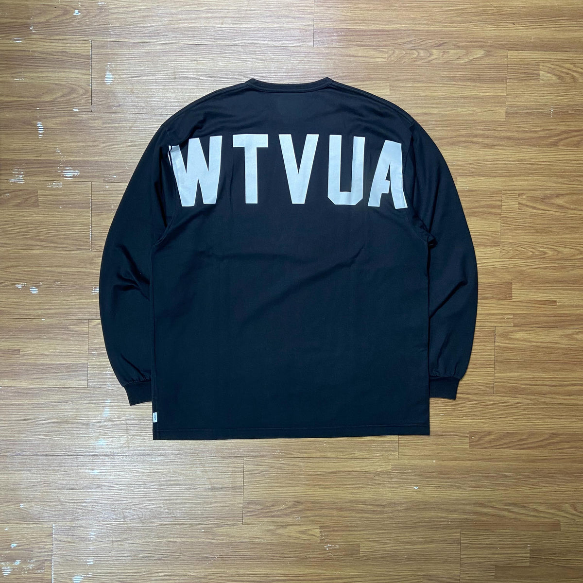 WTAPS STENCIL LS / COTTON. WTVUA (Made in Japan) Black (Display Item)