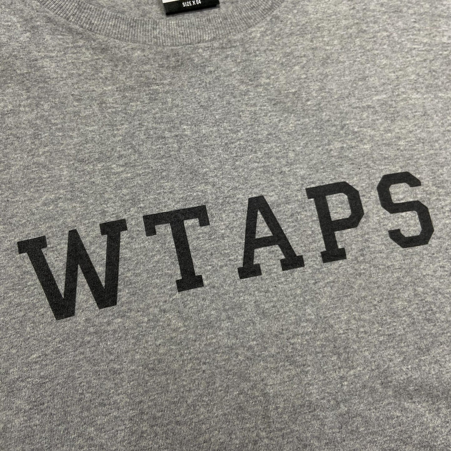 WTAPS ACADEMY LS / COTTON. CPTL (Made in Japan) Grey (Display Item)