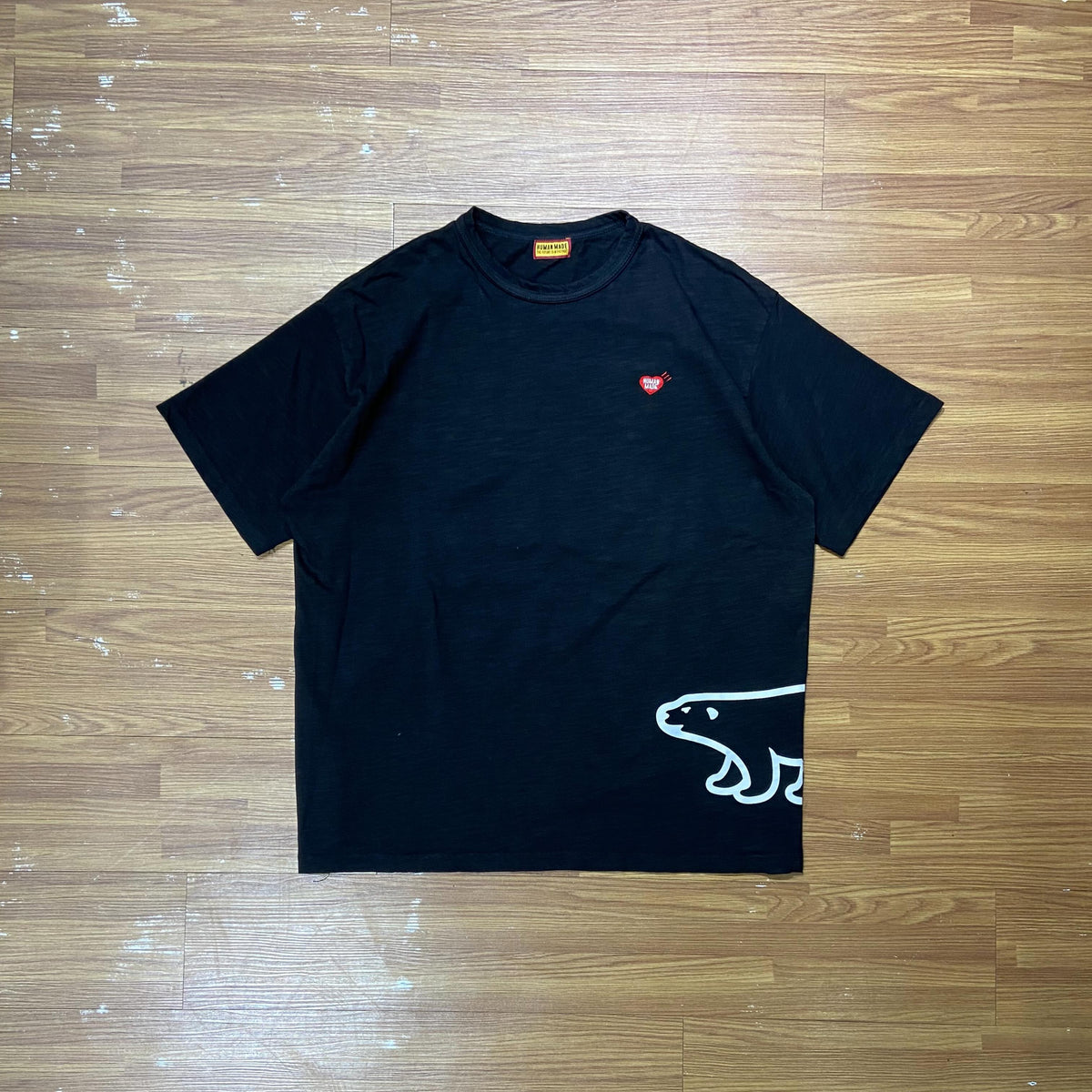 Human Made Polar Bear Tee SS Black (Display Item)