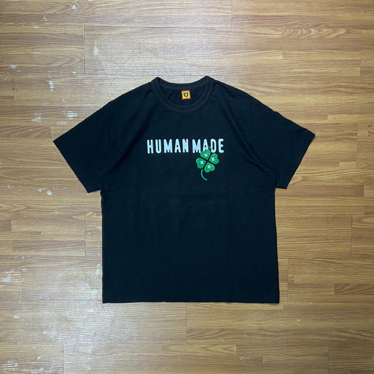 Human Made Four Leaf Clover Tee SS Black (Display Item)