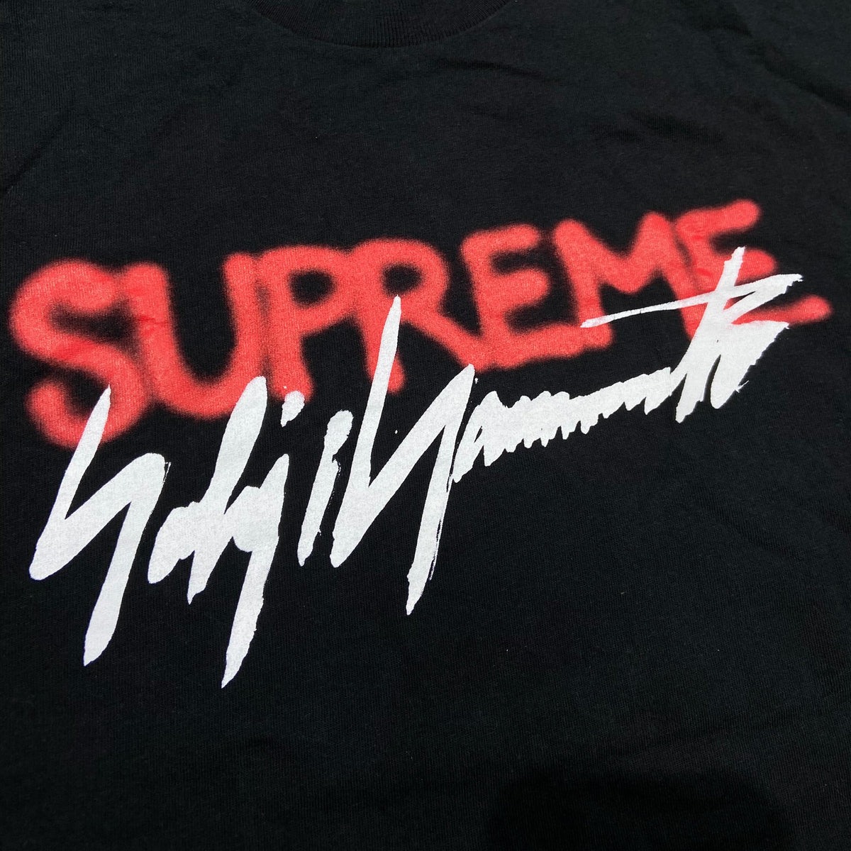 Supreme x Yohji Yamamoto Logo Tee Black (Display Item)
