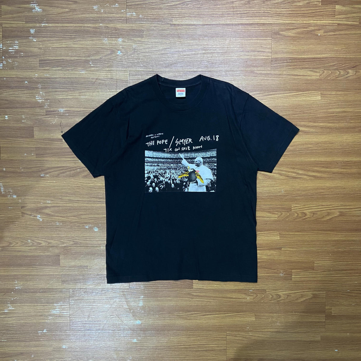 Supreme Antihero Pope Tee (Made in USA) Black (Display Item)