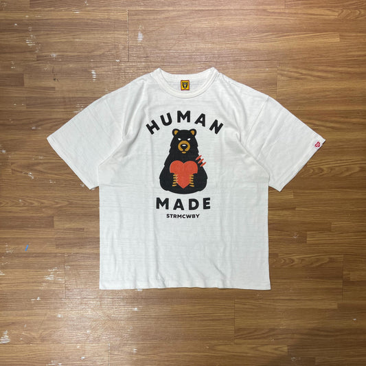 Human Made Bear Heart Tee SS White (Used)