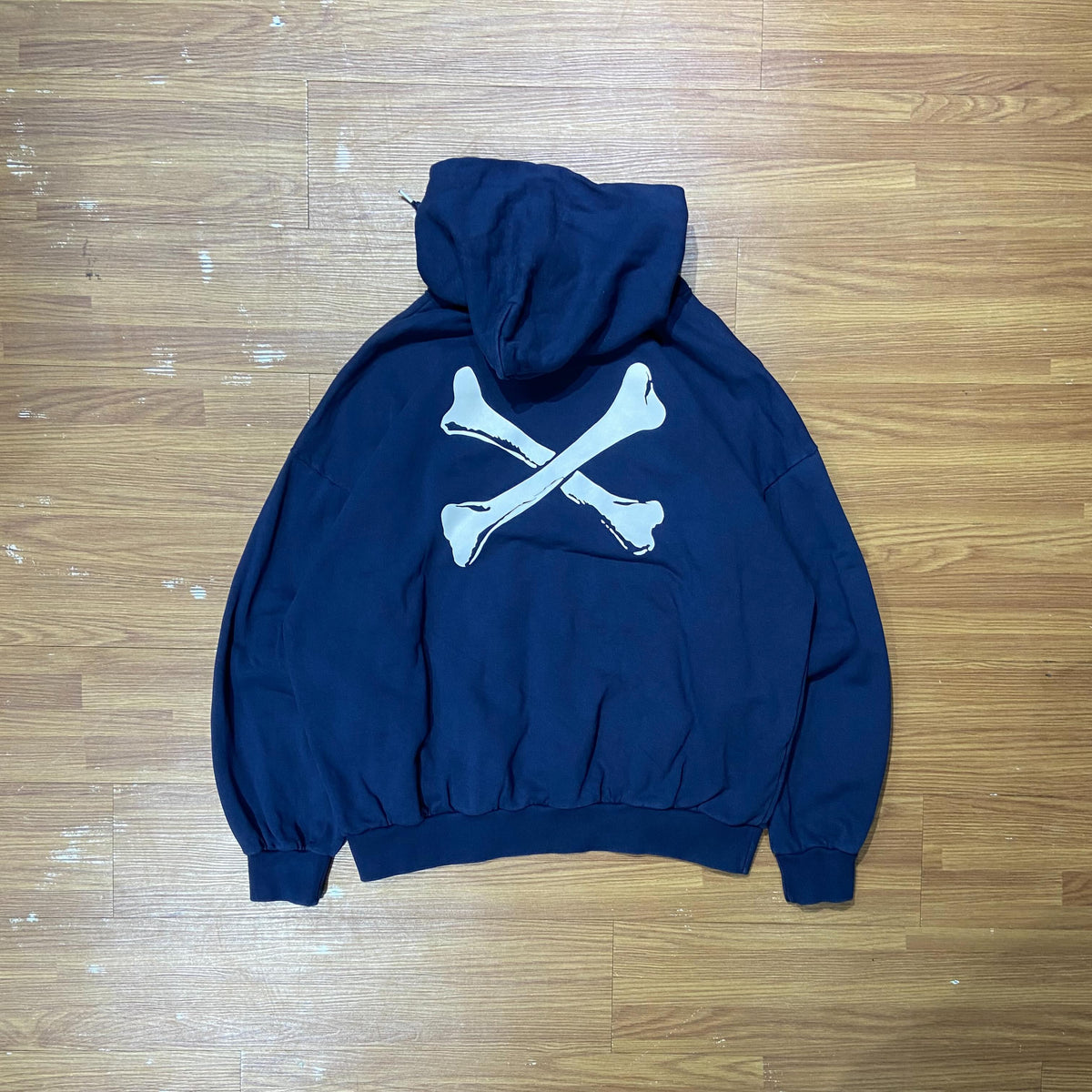 WTAPS CROSSBONES HOODY / COTTON. SWEAT (Made in Japan) Navy (Display Item)