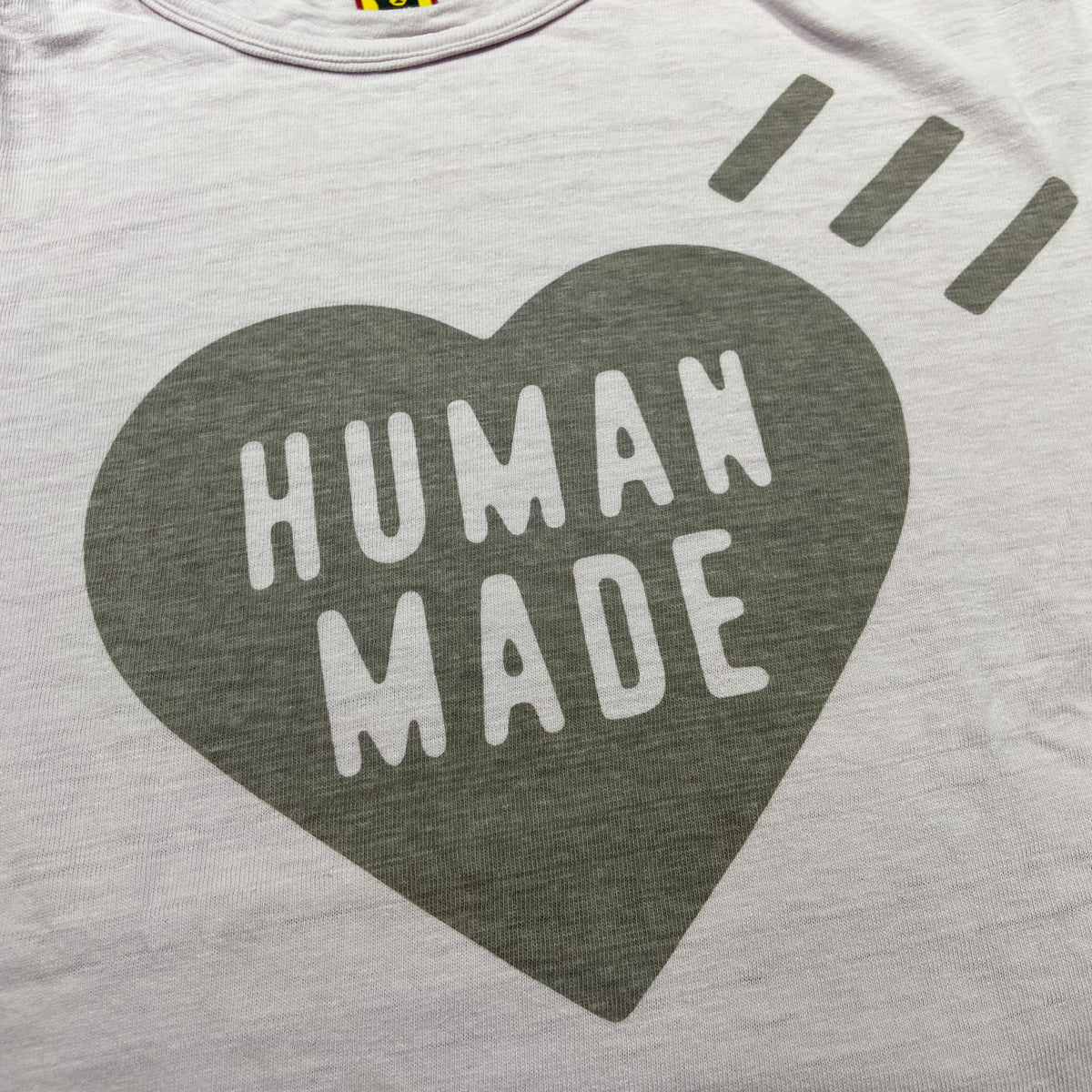 Human Made Heart Logo Tee SS Light Purple  (Used)