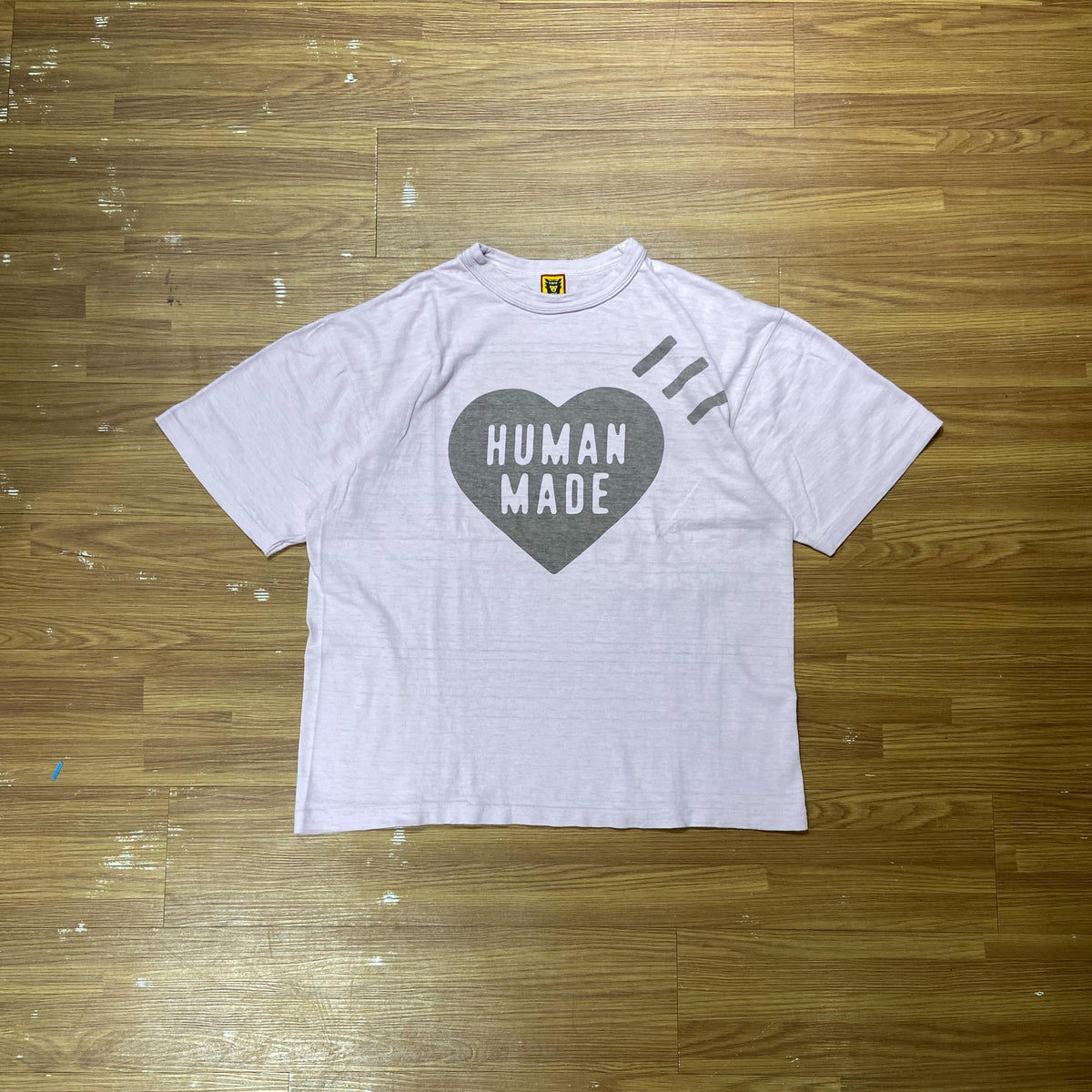 Human Made Heart Logo Tee SS Light Purple  (Used)