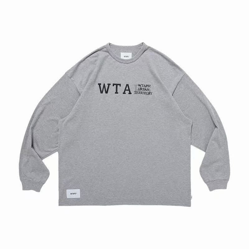 WTAPS DESIGN 01 LS / COTTON. COLLEGE (Made in Japan) Grey (Used)
