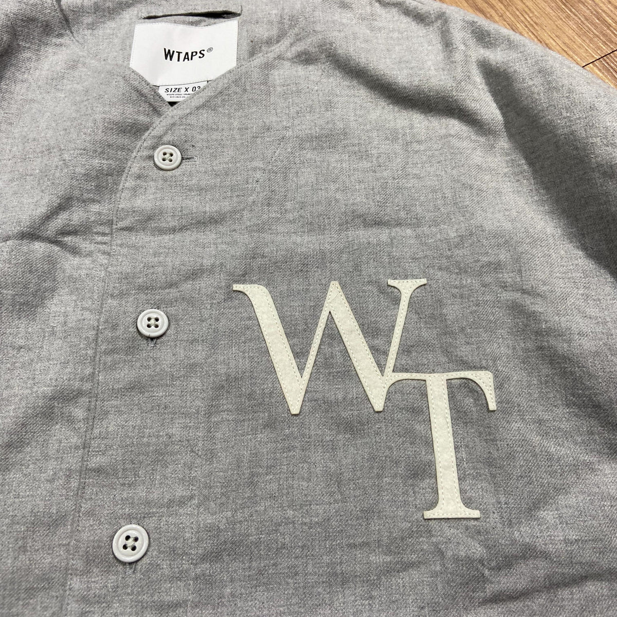 WTAPS LEAGUE LS / COTTON. TWILL (Made in Japan) Grey (Display Item)