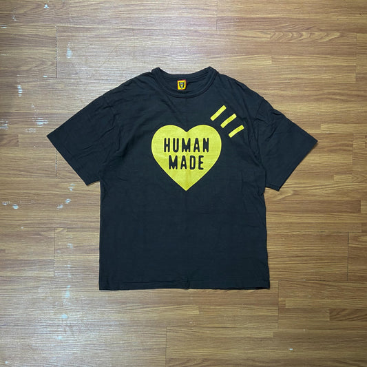 Human Made Heart Logo Tee SS Black (Used)