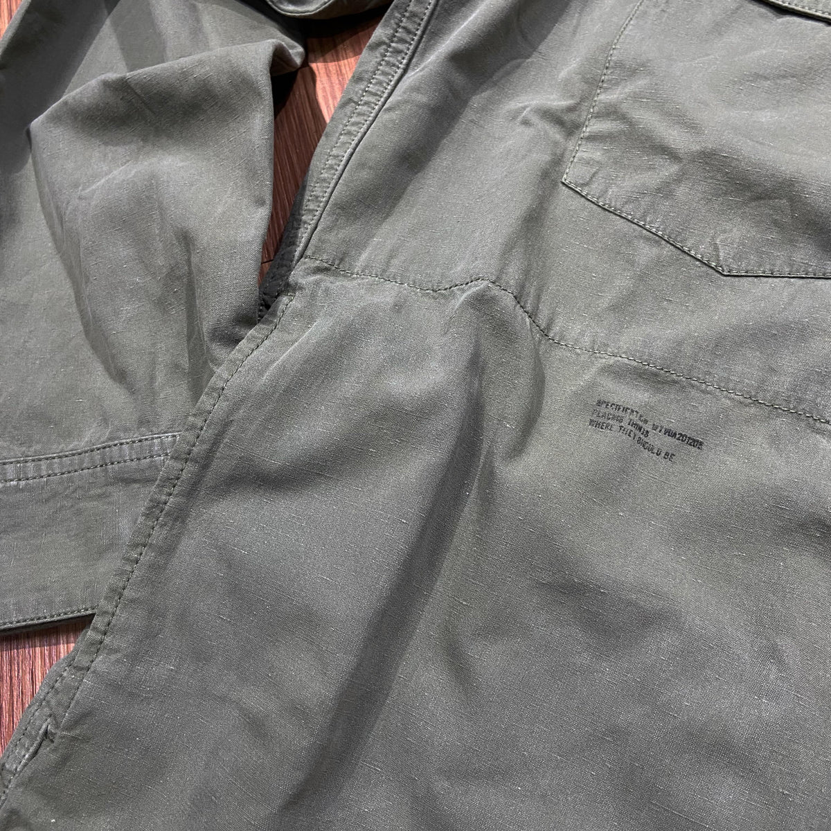 WTAPS BUDS LS SHIRT JACKET / COTTON. CANVAS (Made in Japan) Olive Drab (Used)