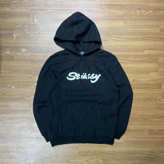 Stussy Chenille App. Hooded Sweatshirts Black