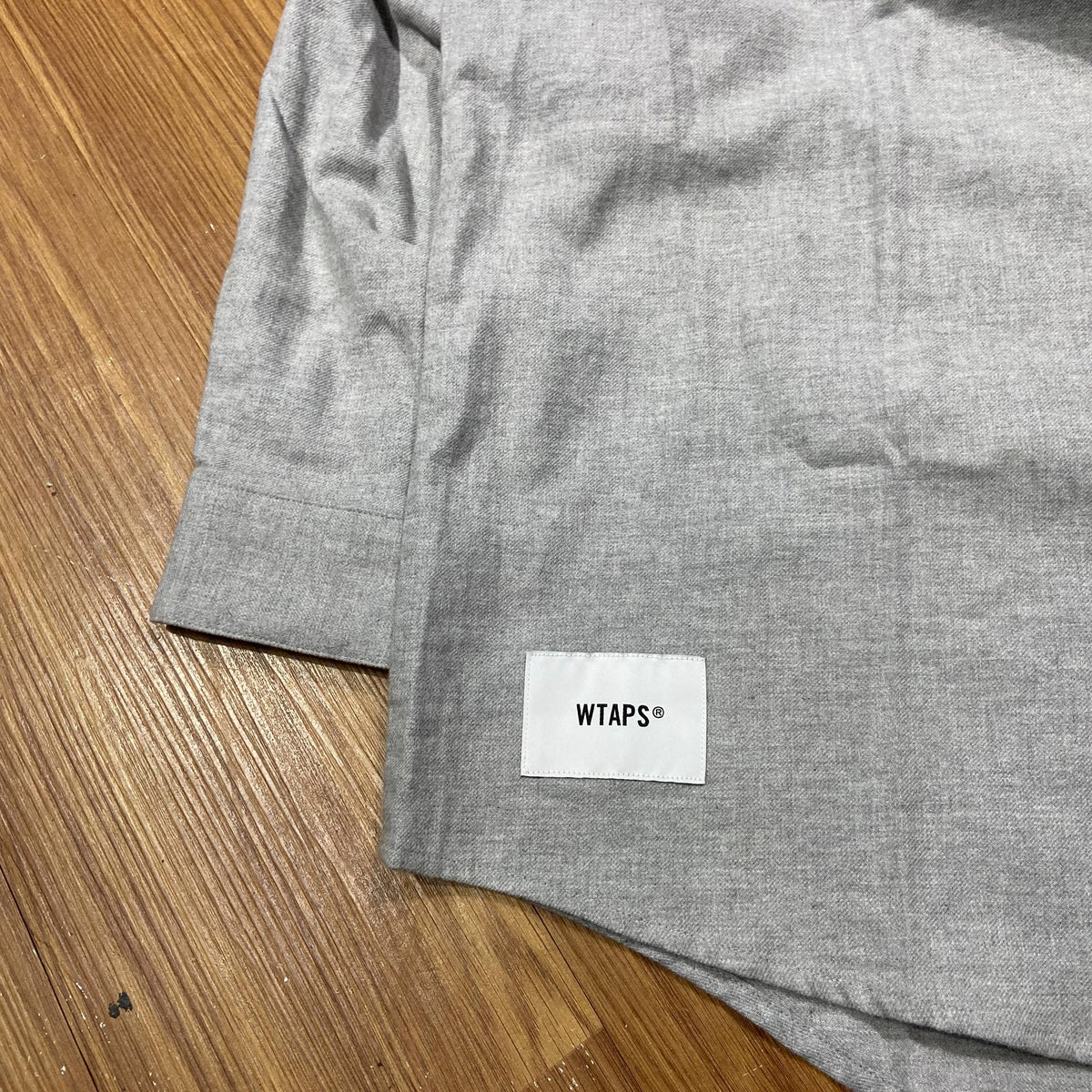 WTAPS LEAGUE LS / COTTON. TWILL (Made in Japan) Grey (Display Item)