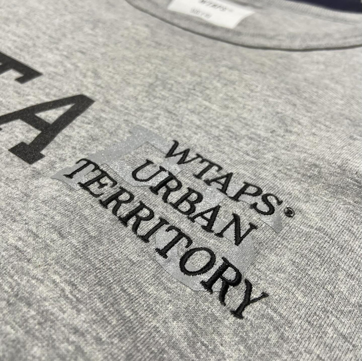 WTAPS DESIGN 01 LS / COTTON. COLLEGE (Made in Japan) Grey (Used)