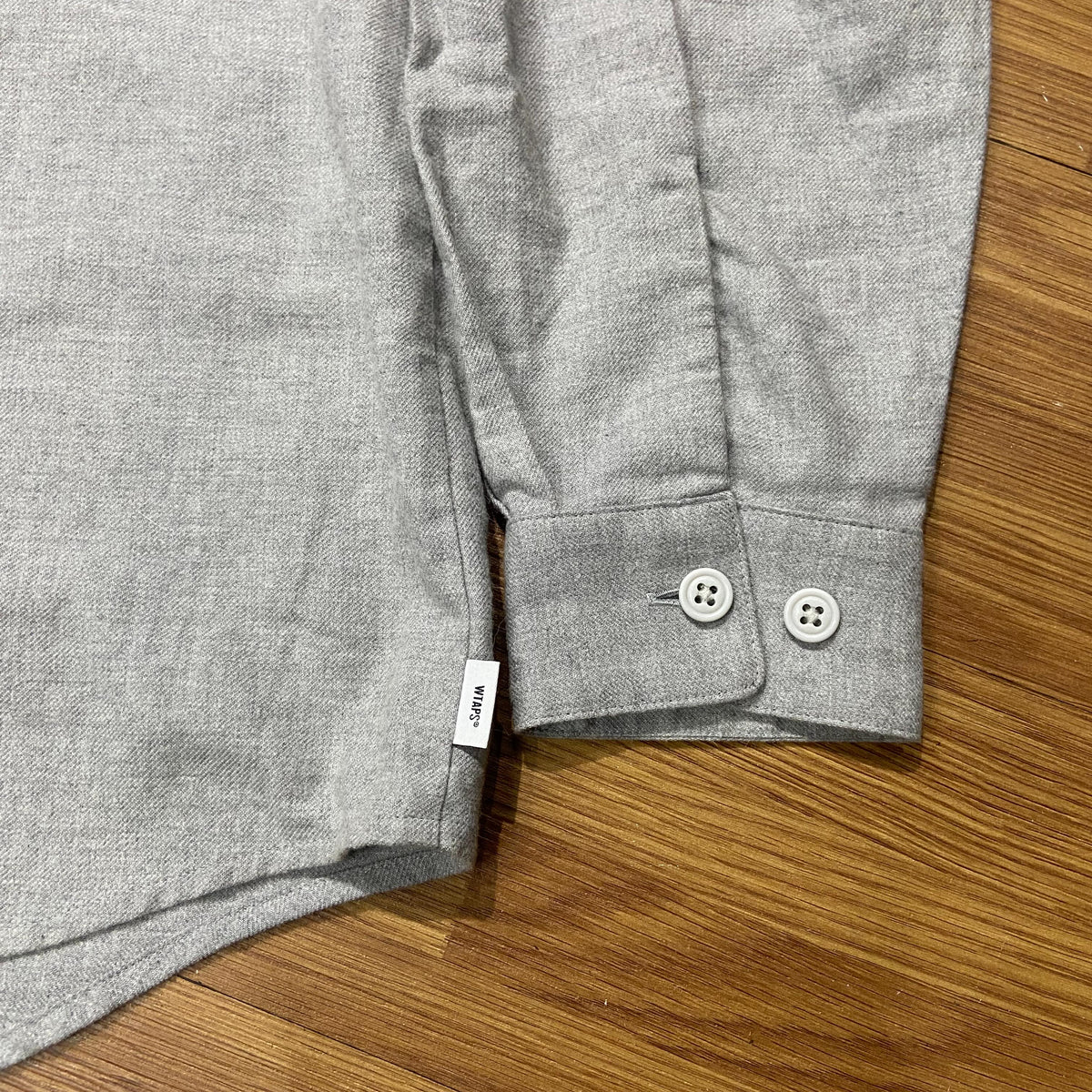 WTAPS LEAGUE LS / COTTON. TWILL (Made in Japan) Grey (Display Item)