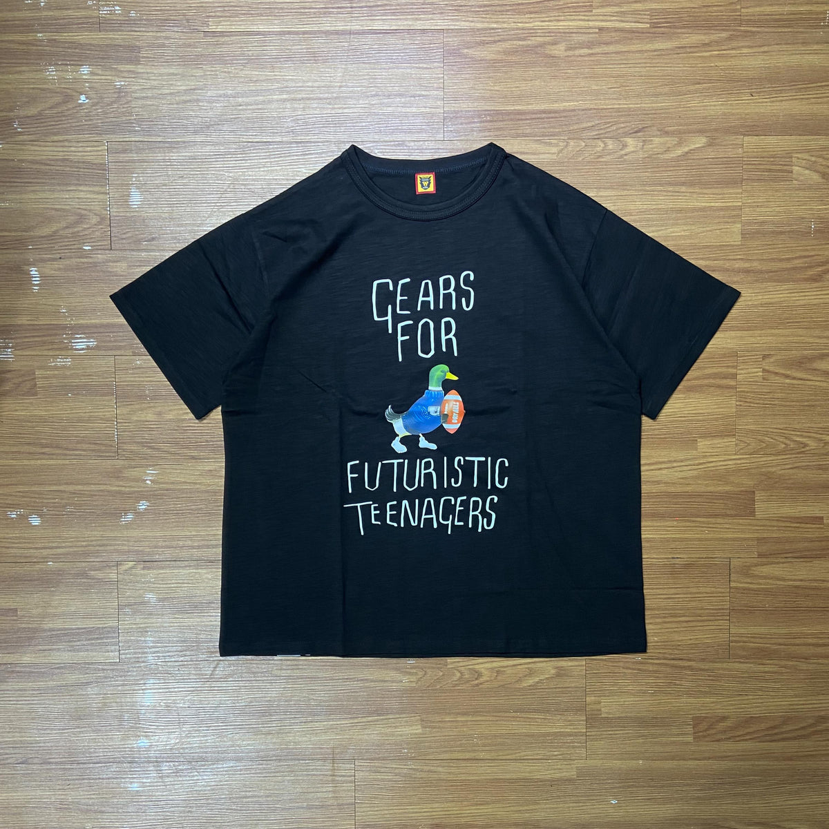 Human Made Duck Football Tee SS Black (Display Item)