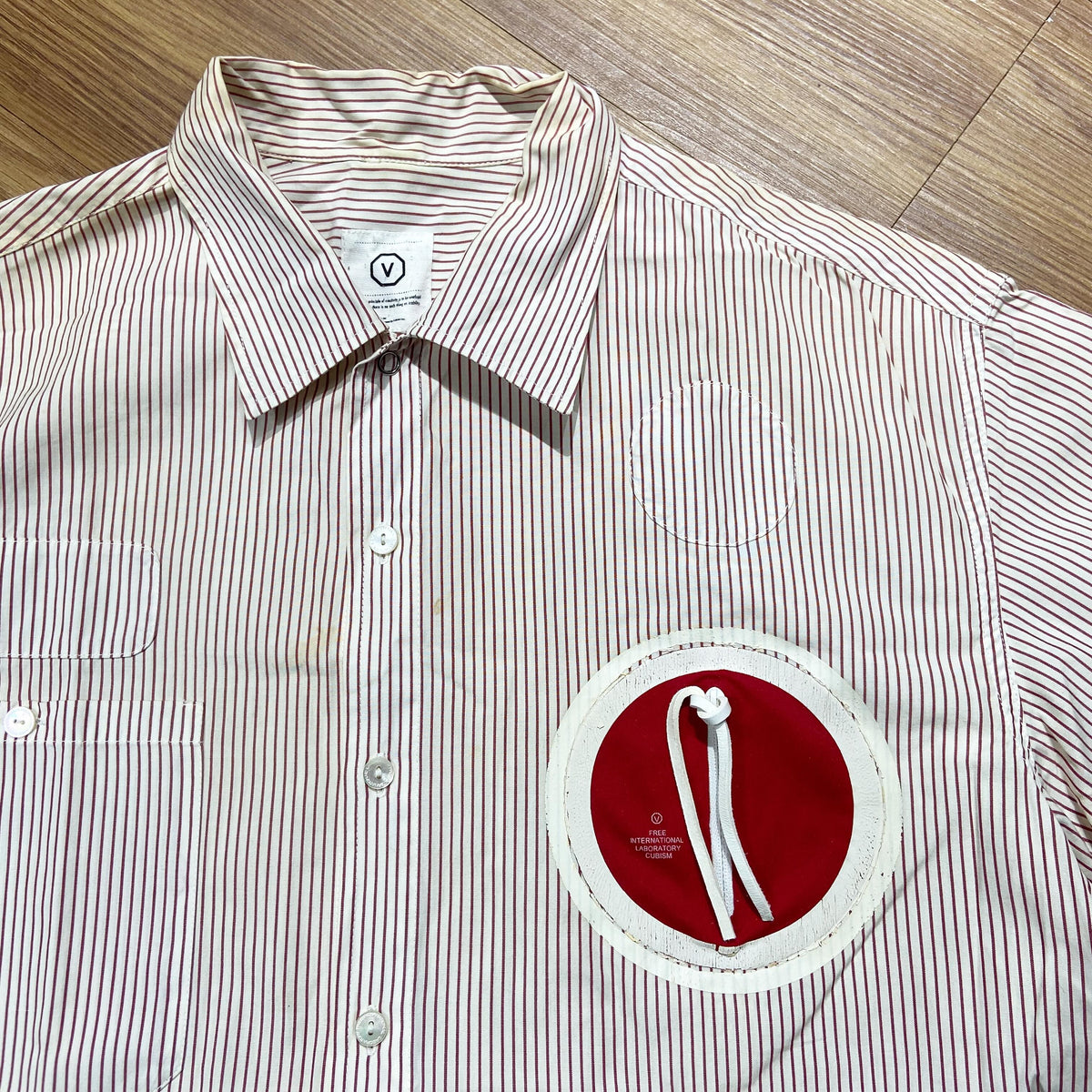 Visvim Juneau SS Stripe Shirt Red (Used)