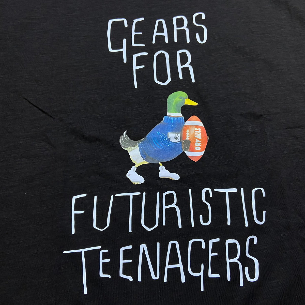 Human Made Duck Football Tee SS Black (Display Item)
