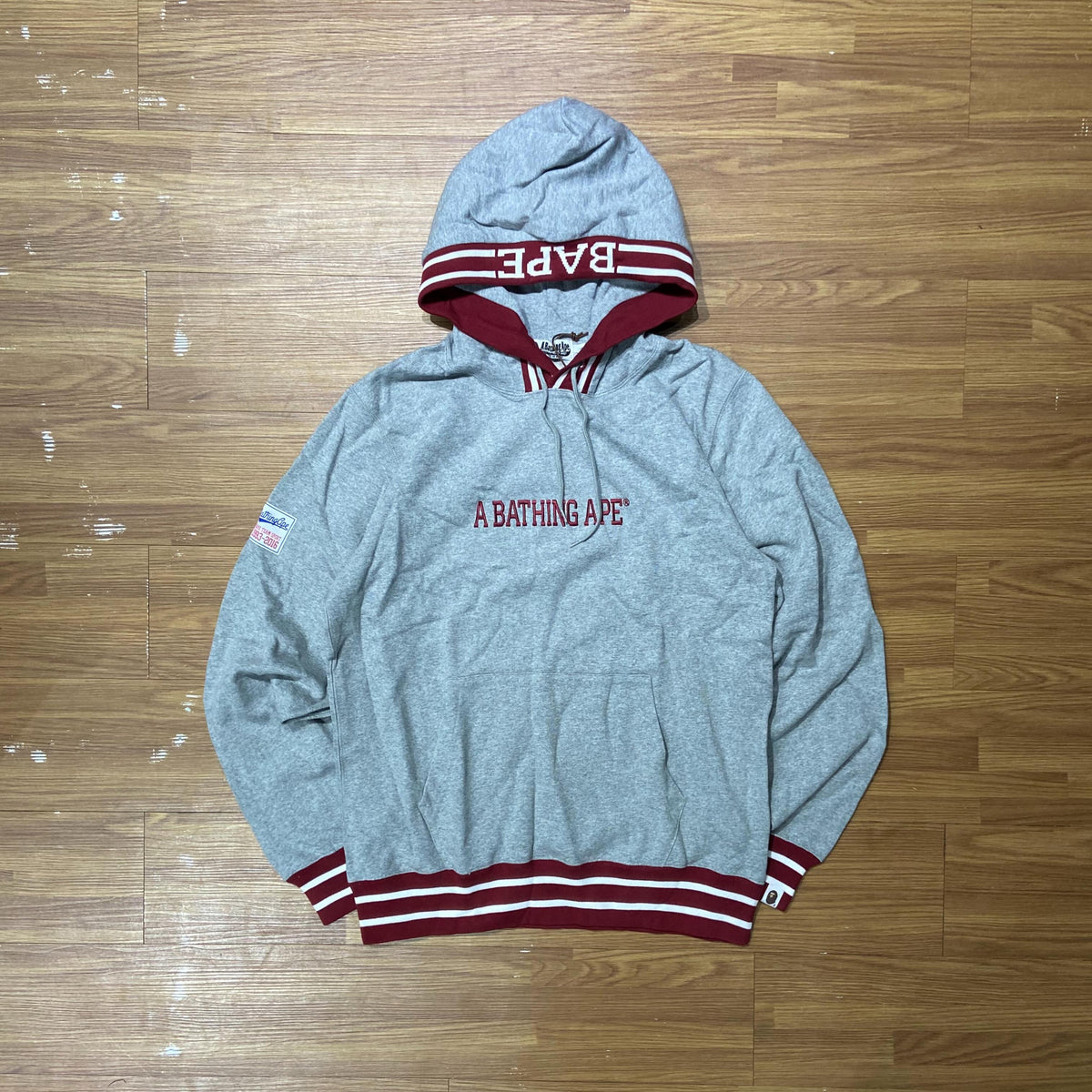 BAPE TEAM SPORT HOODED SWEATSHIRT Grey
