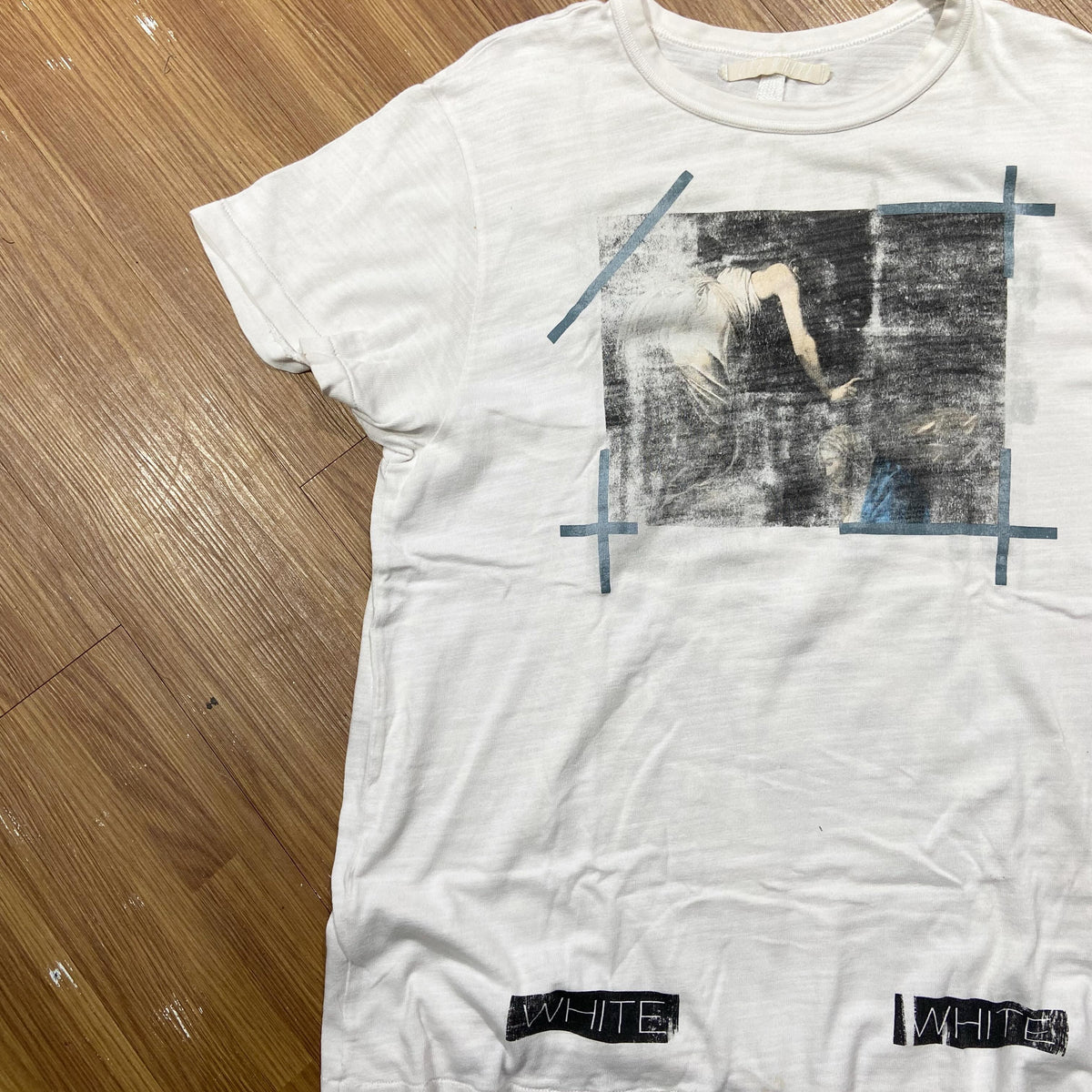 OFF-WHITE c/o VIRGIL ABLOH™ Caravaggio Annunciation Tee SS (Made in Portugal) White  (Used)
