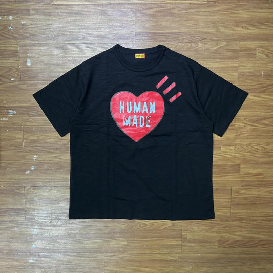 Human Made Heart Logo Tee SS Black (Display Item)