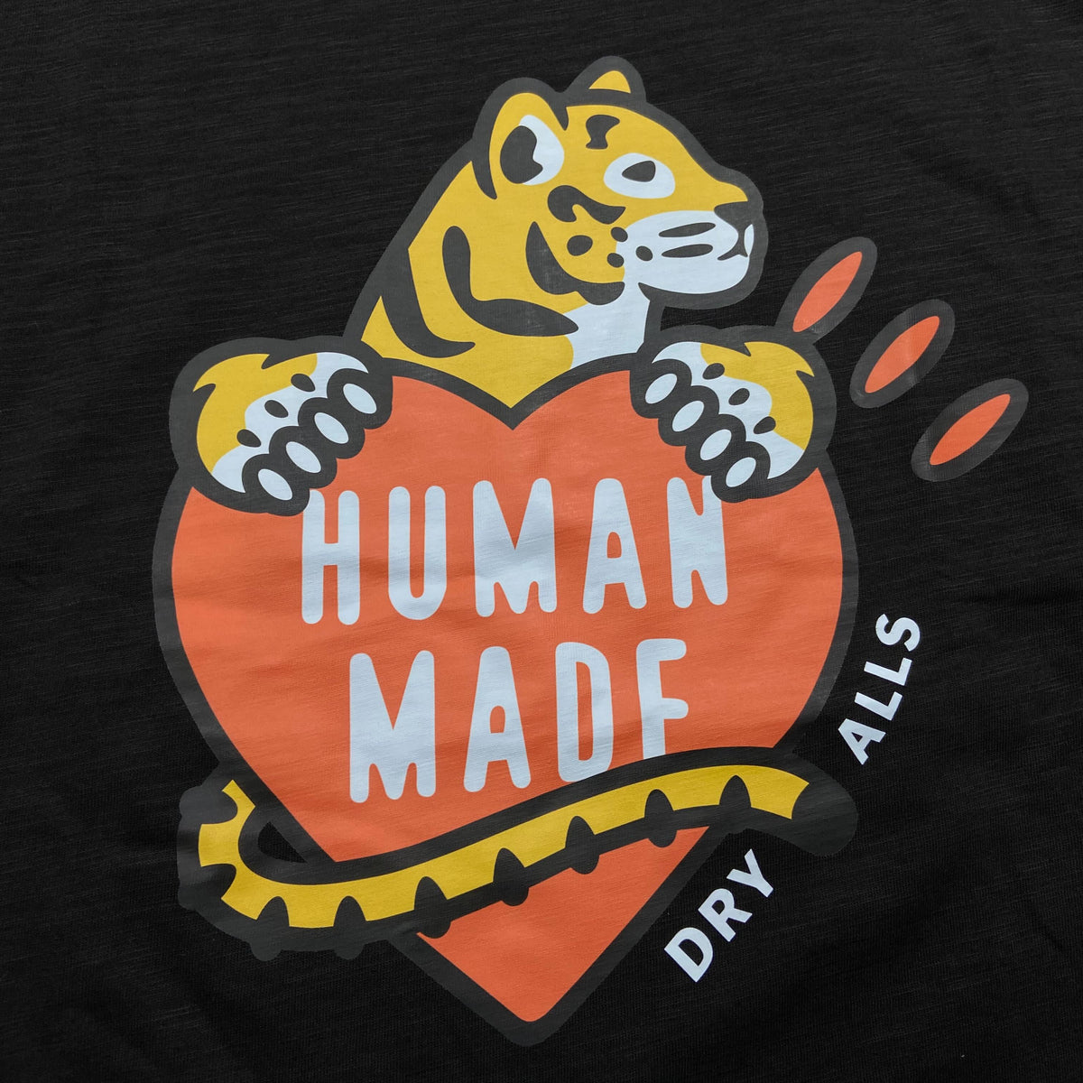 Human Made Tiger Tee SS Black (Display Item)