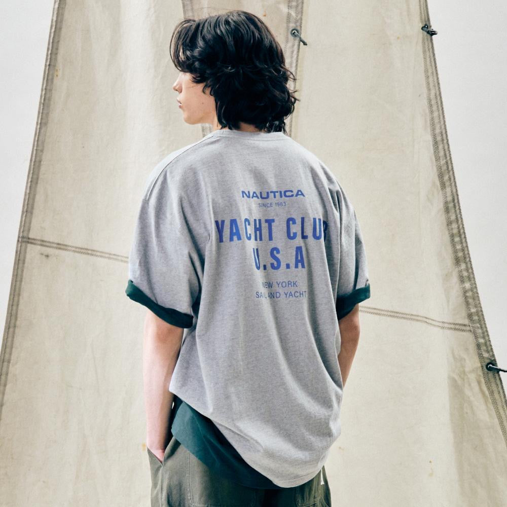 Preorder 預訂 Nautica KR Yacht Club USA Tee SS White Brown Olive Grey Heather Grey