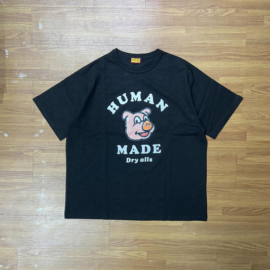 Human Made Pig Tee SS Black (Display Item)
