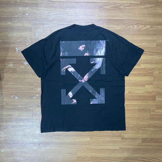 OFF-WHITE c/o VIRGIL ABLOH™ Caravaggio Arrow Tee SS (Made in Portugal) Black (Used)