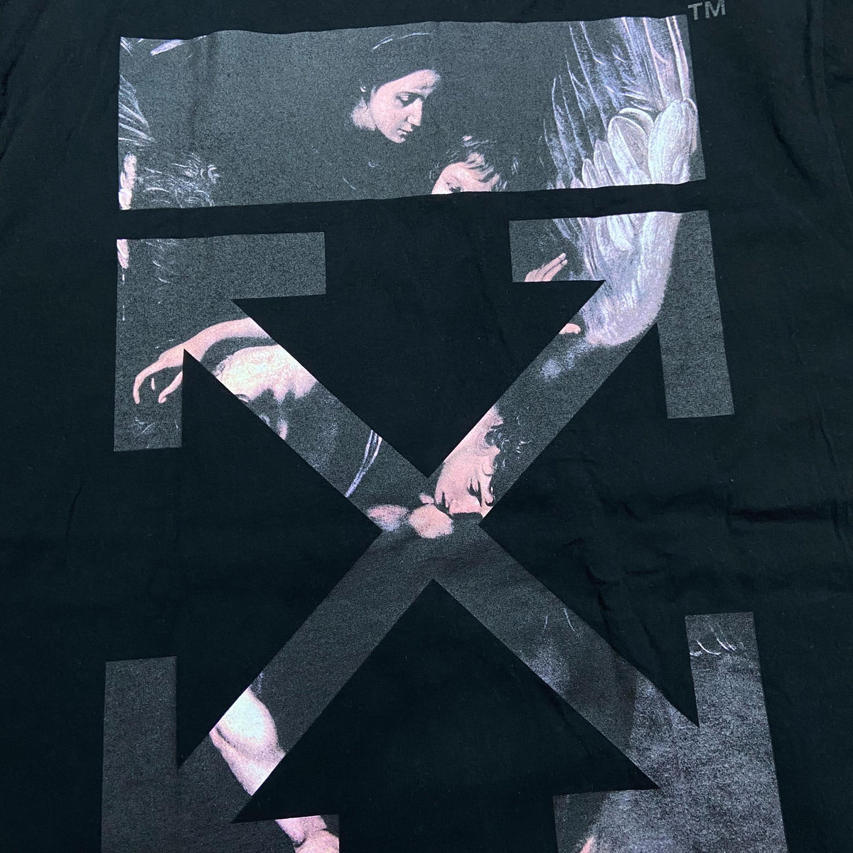 OFF-WHITE c/o VIRGIL ABLOH™ Caravaggio Arrow Tee SS (Made in Portugal) Black (Used)