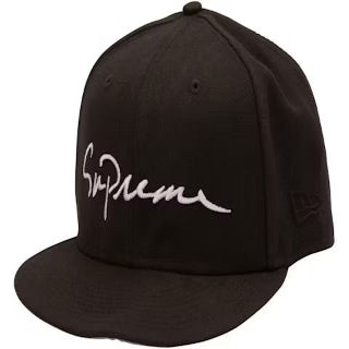 Supreme x New Era FW18 Classic Script Cap Black
