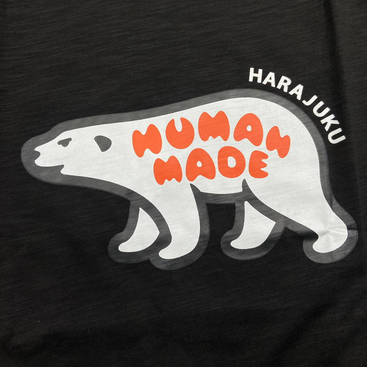 Human Made Harajuku Polar Bear Tee SS 日本原宿限定 Black (Display Item)