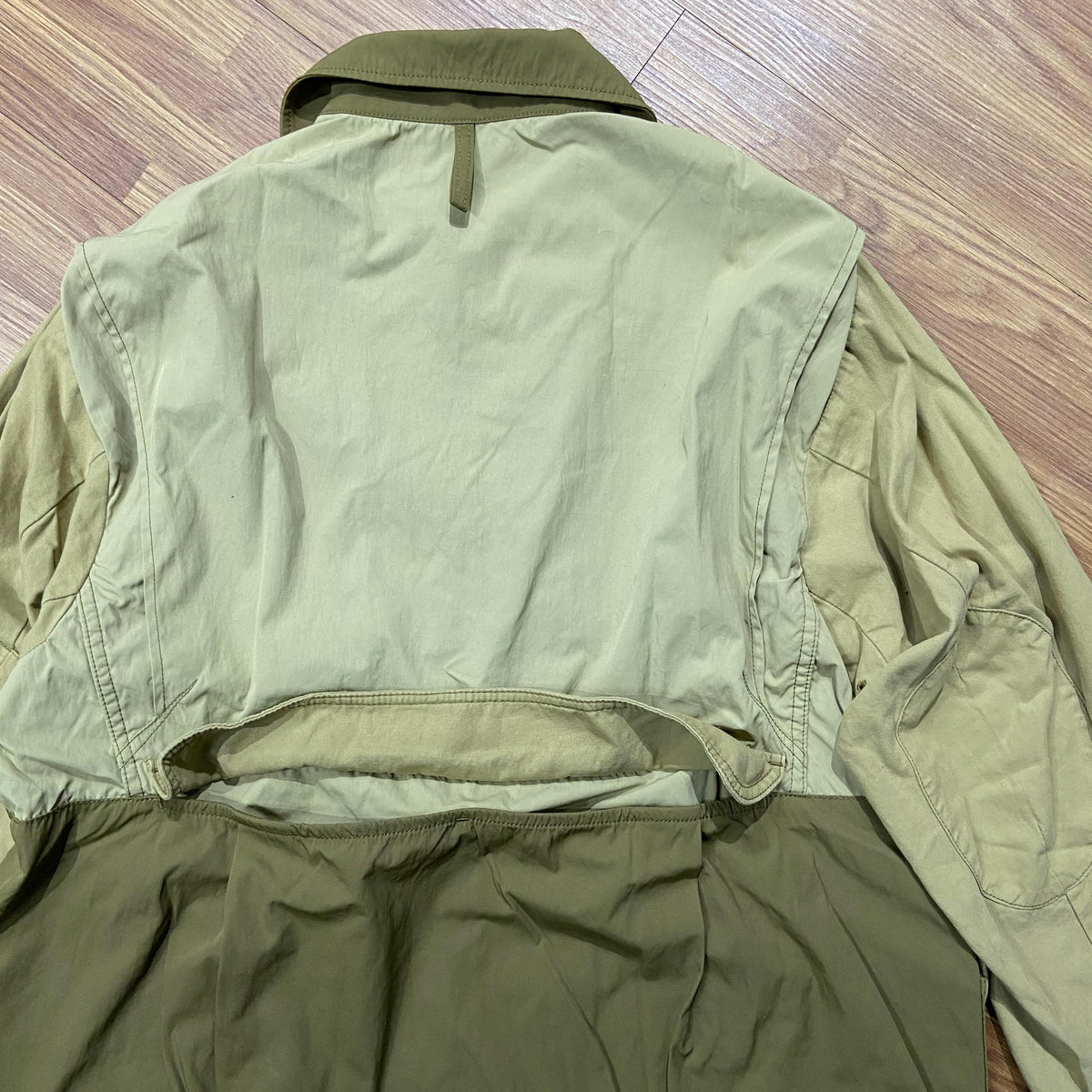 Beams Boy JP Hunting Detail Big Coat Olive x Beige (Used)