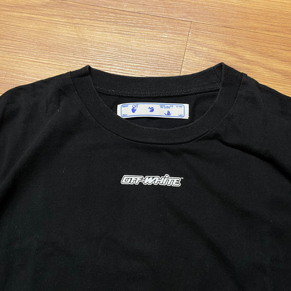 OFF-WHITE c/o VIRGIL ABLOH™ Blue Marker Arrows Tee SS (Made in Portugal) Black (Used)