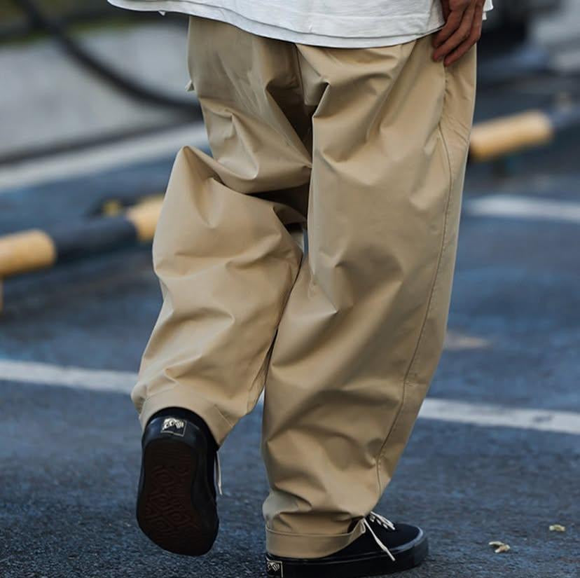 Pin Sktbs 22AW 2-Pleat Waterproof Chino Pants Charcoal Grey Olive Khaki