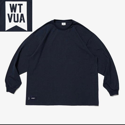 Wtaps Peak Out LS Tee Navy 231ATDT-LTM01S