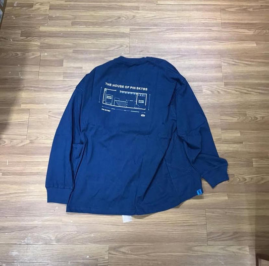 Pin Sktbs Bad Market LS Tee Navy
