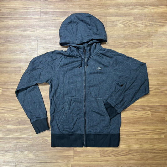 Nike AW77 French Terry Full Zip Hoodie Charcoal Grey 678561-060