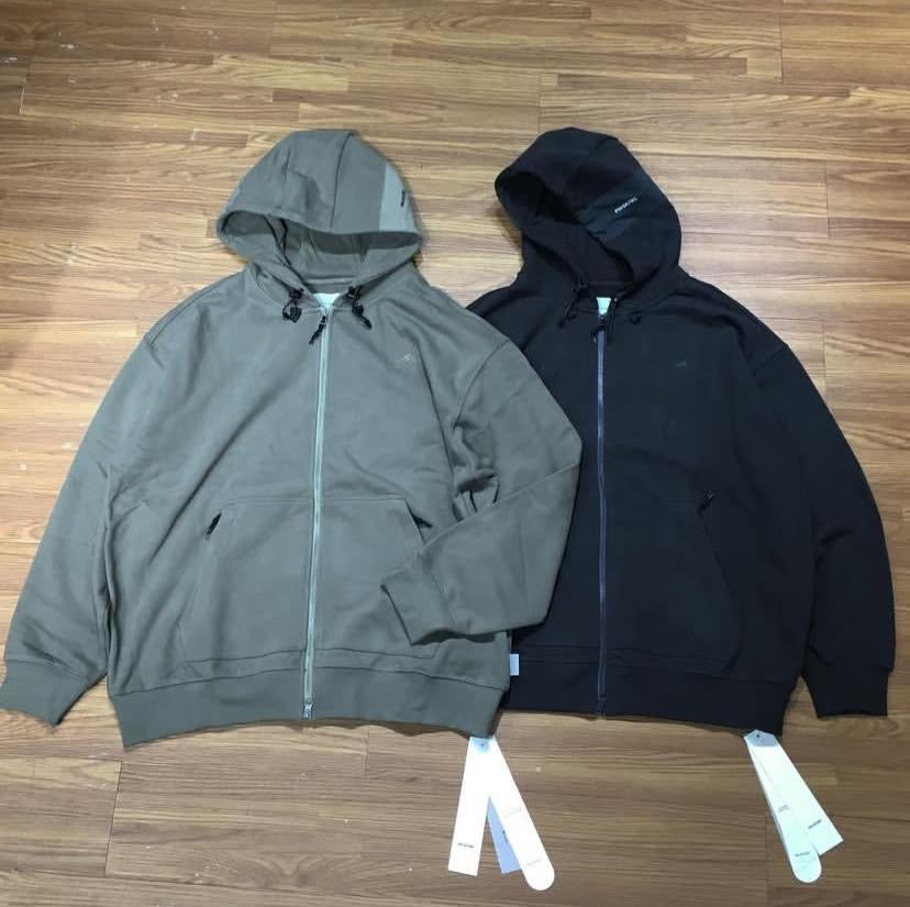 Pin Sktbs Sweat Hooded Trail Full Zip Up Black Olive