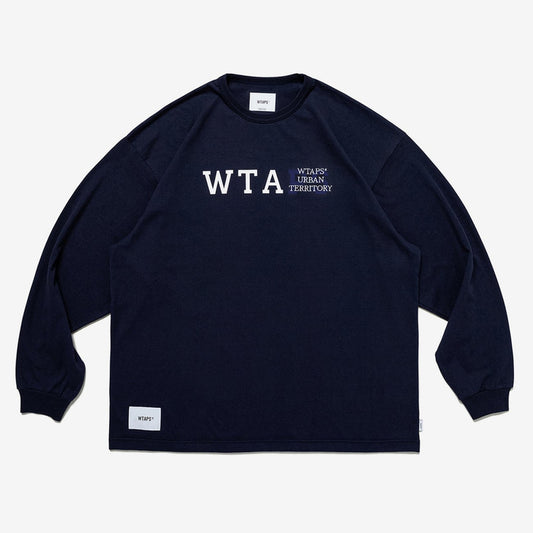 Wtaps Design 01 LS Tee Navy 231ATDT-CSM03