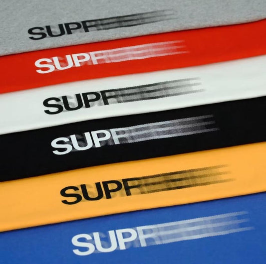 Supreme Motion Logo Tee Black Grey White Dark Green