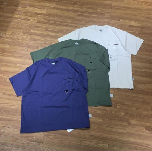 Pin Sktbs Waterproof Pocket Tee Purple Mountain Green Sand White