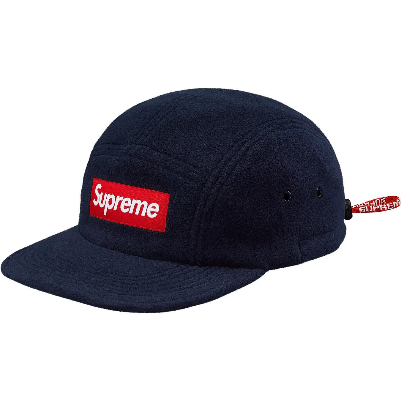 Supreme Fleece Pullcord Camp Cap Navy